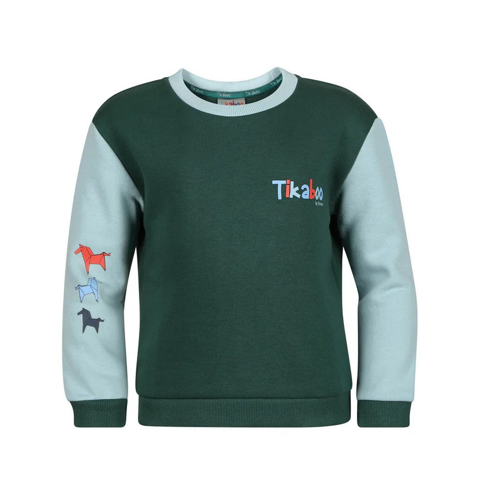 Green - Front - Tikaboo Girls Sweatshirt