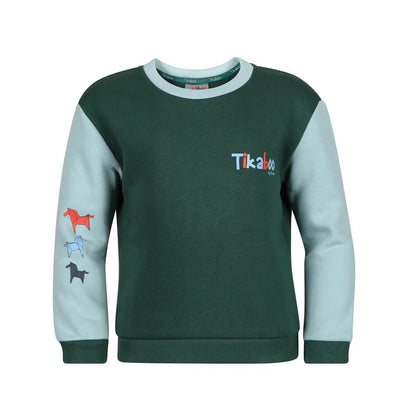 Green - Front - Tikaboo Girls Sweatshirt