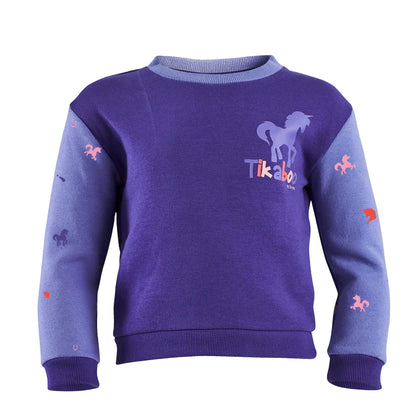 Purple - Front - Tikaboo Girls Sweatshirt