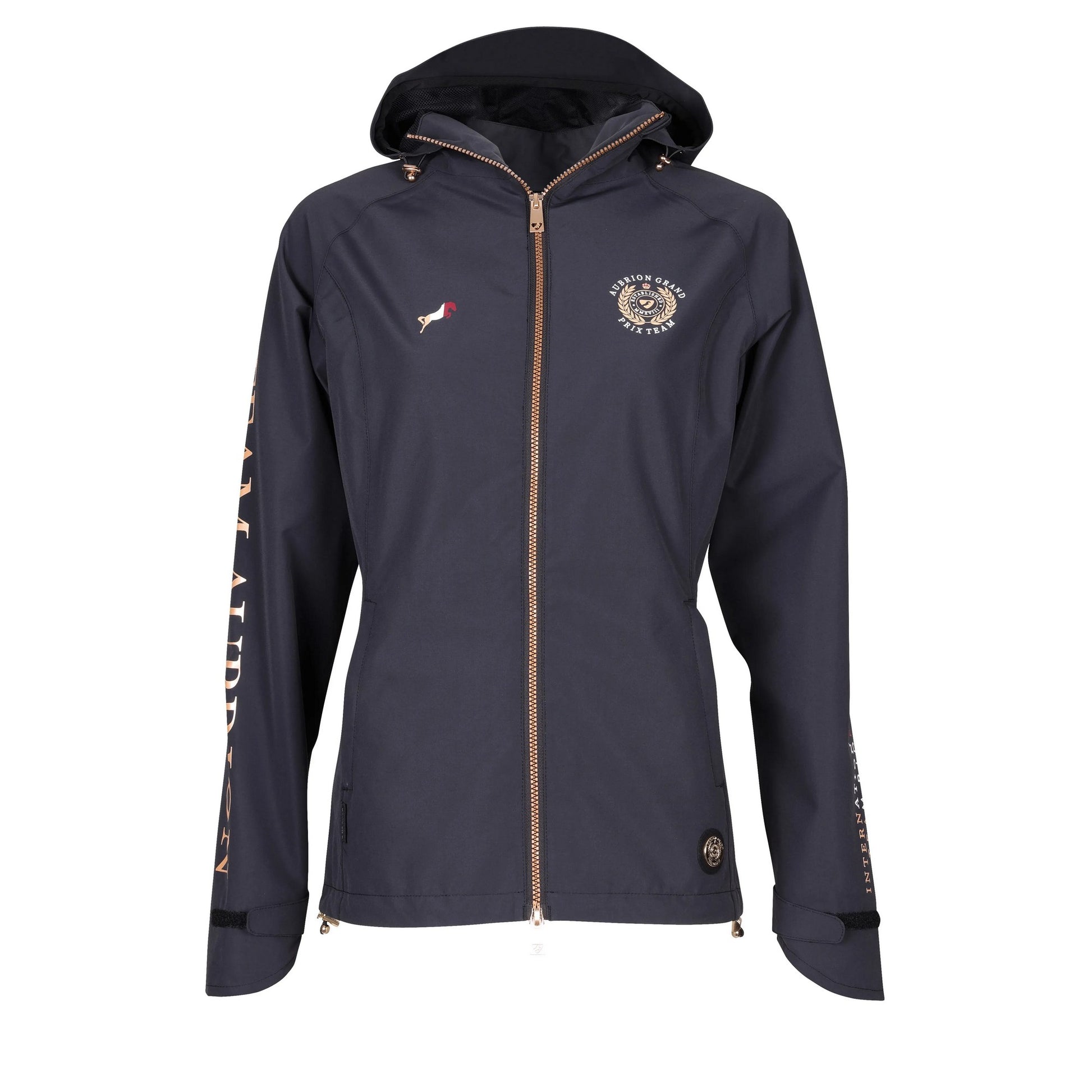 Black - Front - Aubrion Womens-Ladies Team Waterproof Jacket