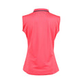 Coral - Back - Aubrion Girls Poise Technical Sleeveless Polo Shirt