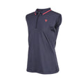 Navy - Front - Aubrion Girls Poise Technical Sleeveless Polo Shirt