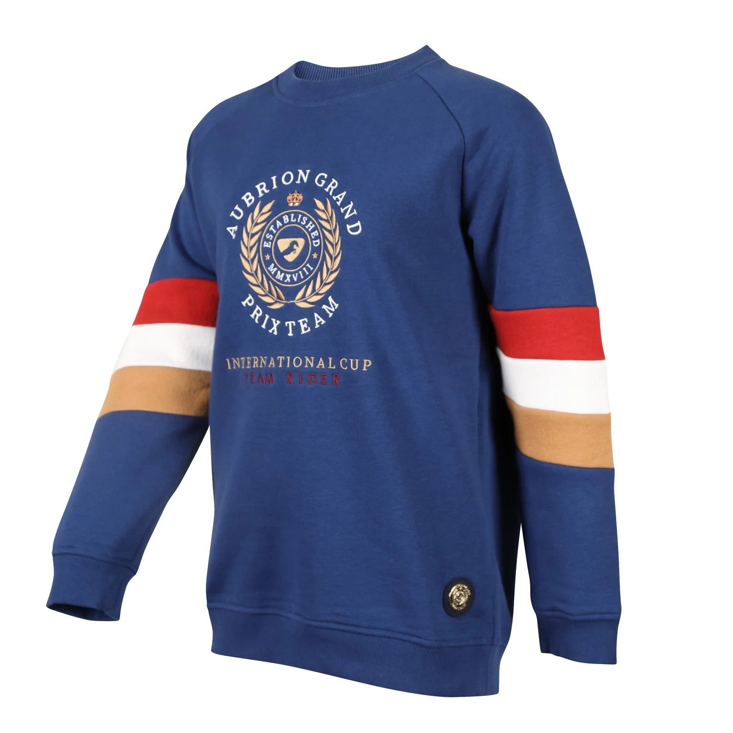 Navy - Side - Aubrion Girls Team Sweatshirt