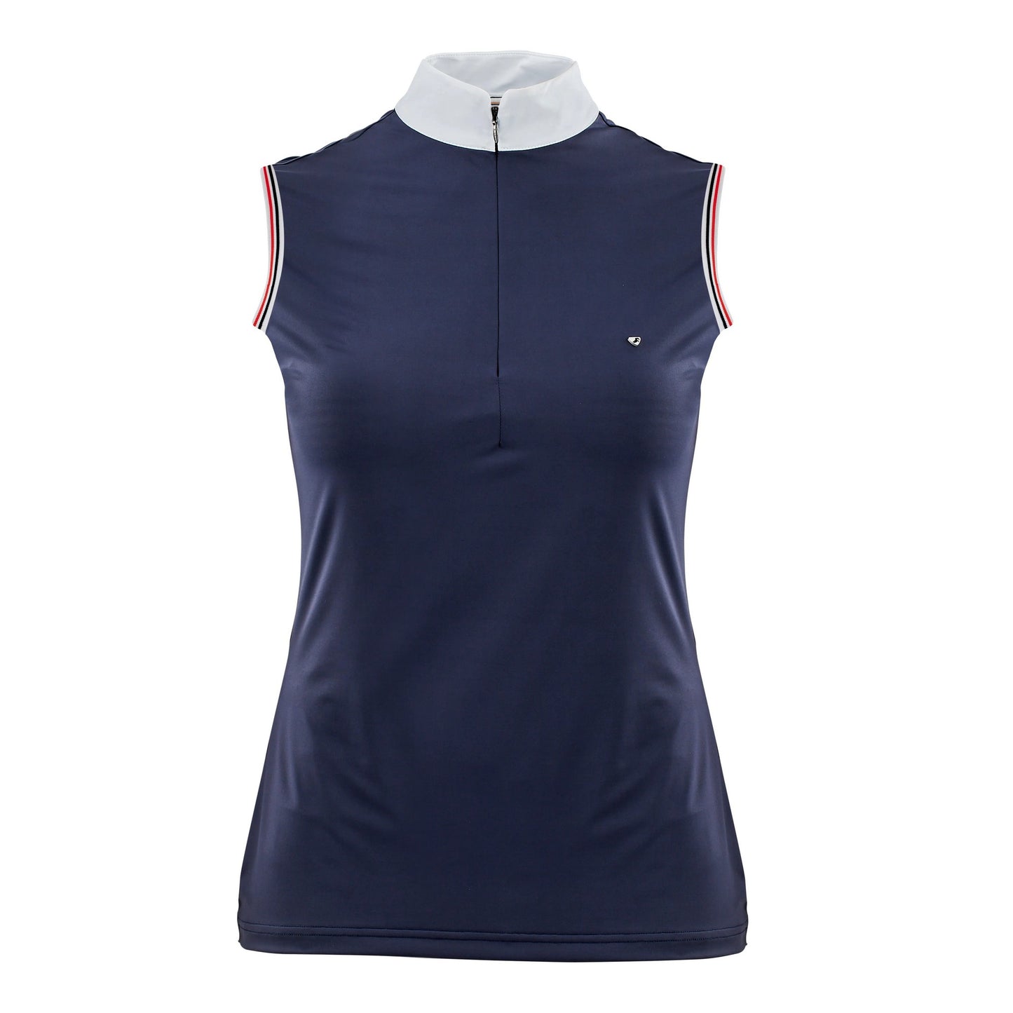 Navy - Front - Aubrion Girls Arcaster Sleeveless Shirt