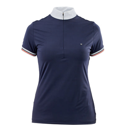Navy - Front - Aubrion Girls Arcaster Show Shirt
