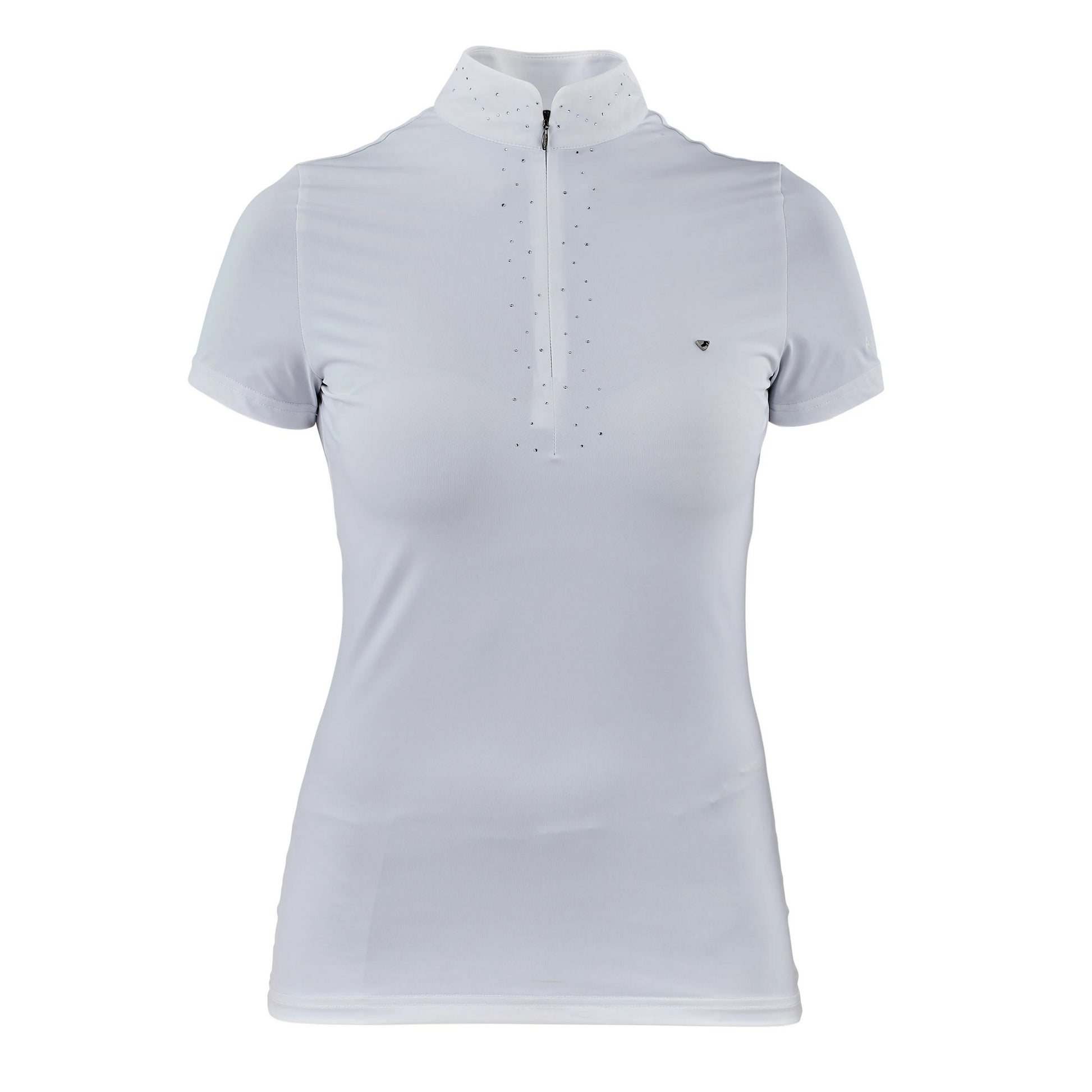 White - Front - Aubrion Girls Radley Show Shirt