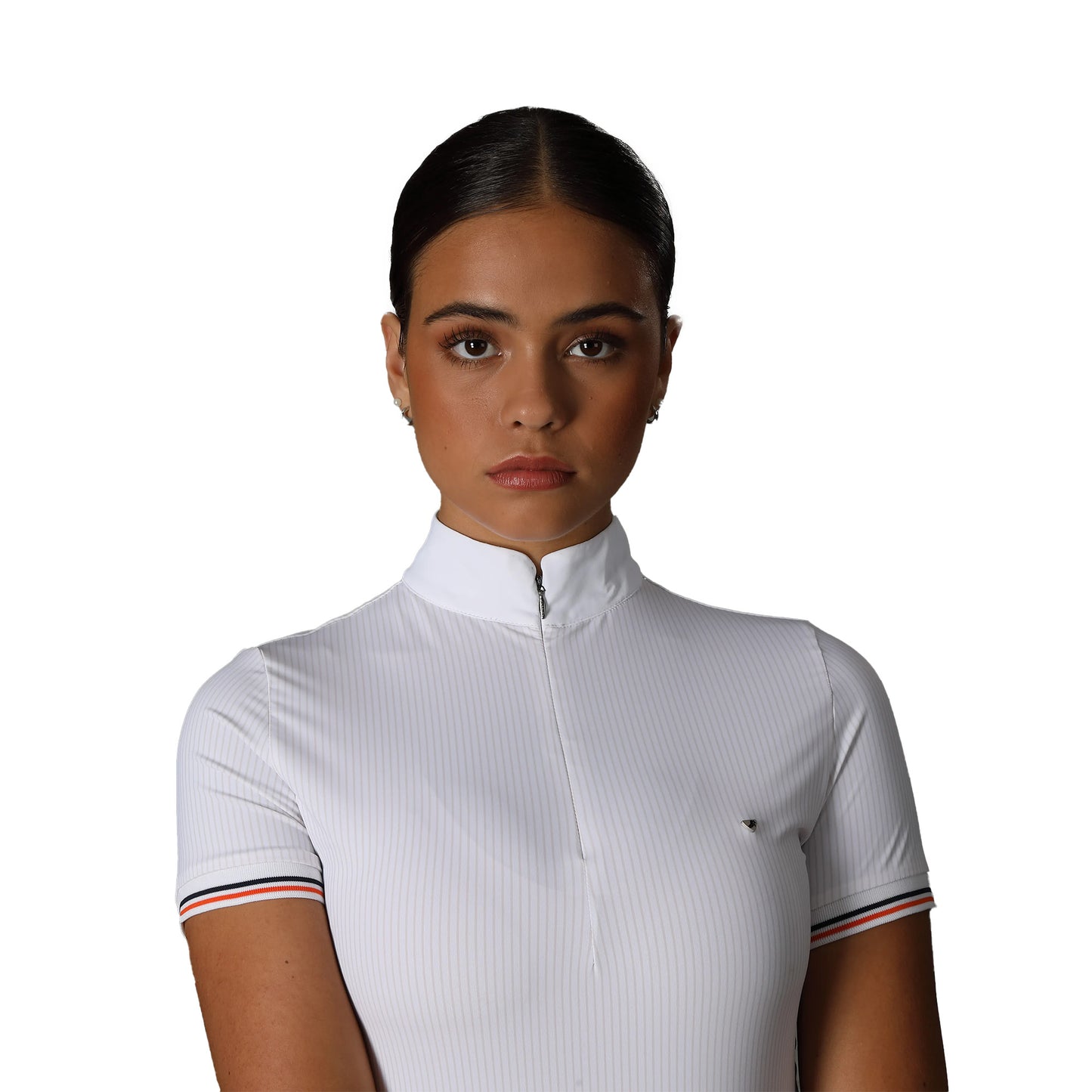 Pink - Side - Aubrion Womens-Ladies Arcaster Pinstripe Show Shirt