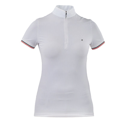 Pink - Front - Aubrion Womens-Ladies Arcaster Pinstripe Show Shirt