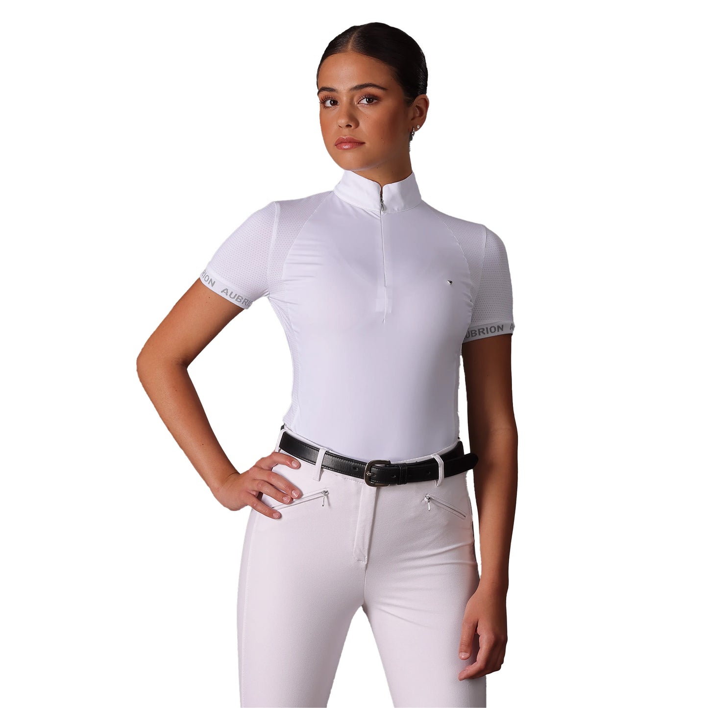 White - Back - Aubrion Womens-Ladies Newbel Show Shirt