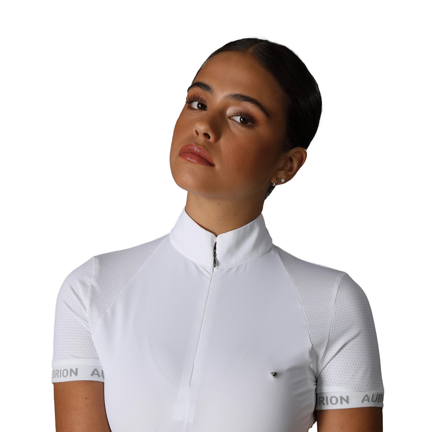 White - Side - Aubrion Womens-Ladies Newbel Show Shirt
