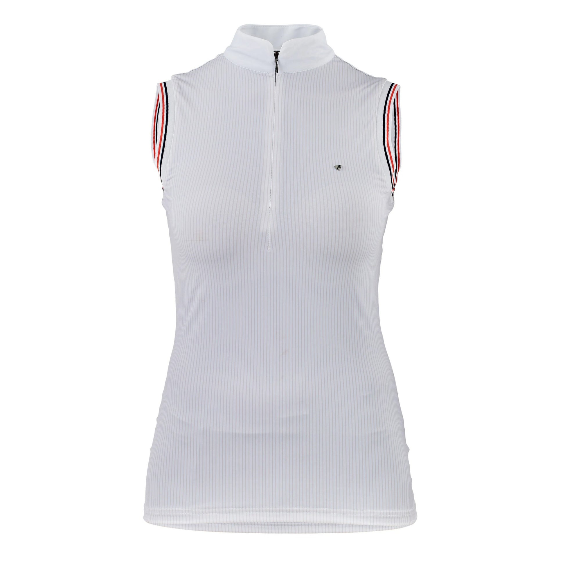 Pink - Front - Aubrion Girls Arcaster Pinstripe Sleeveless Shirt