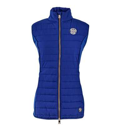 Navy - Front - Aubrion Childrens-Kids Team Quilted Gilet