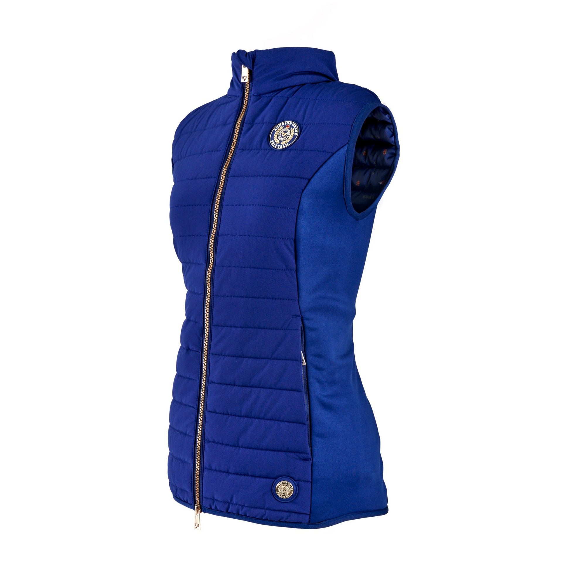 Navy - Lifestyle - Aubrion Childrens-Kids Team Quilted Gilet