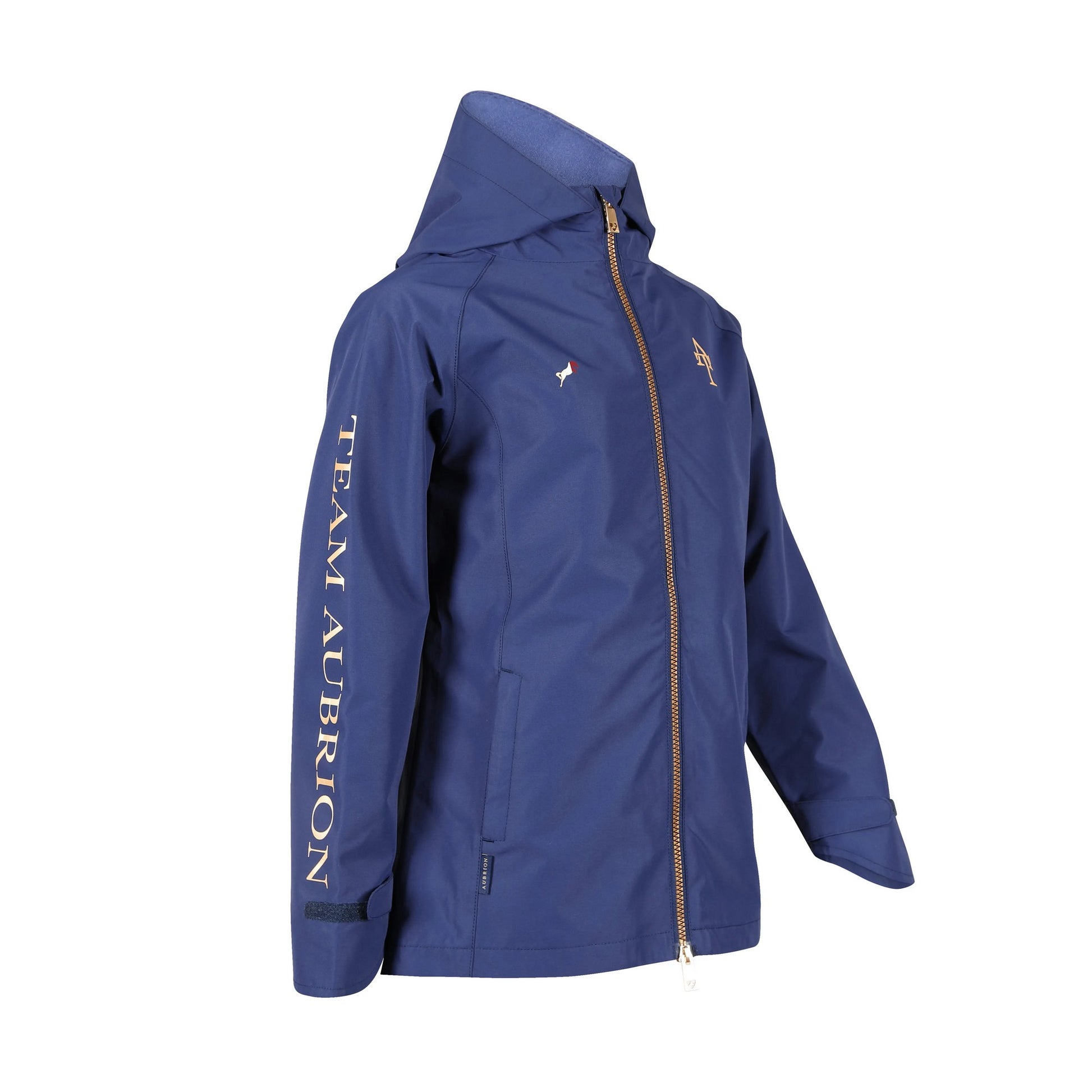 Navy - Side - Aubrion Girls Team Waterproof Jacket