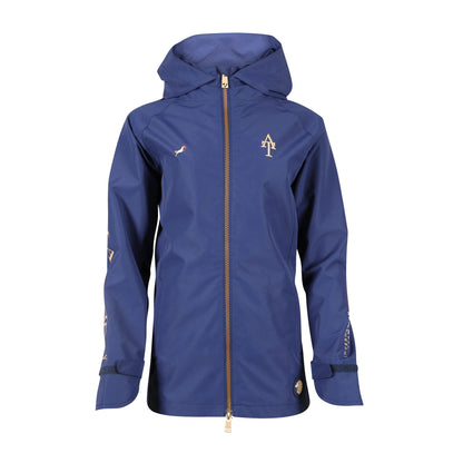 Navy - Front - Aubrion Girls Team Waterproof Jacket