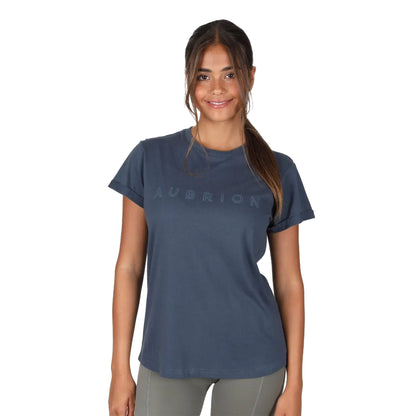 Navy - Side - Aubrion Womens-Ladies Repose T-Shirt