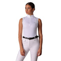 White - Back - Aubrion Womens-Ladies Newbel Sleeveless Show Shirt