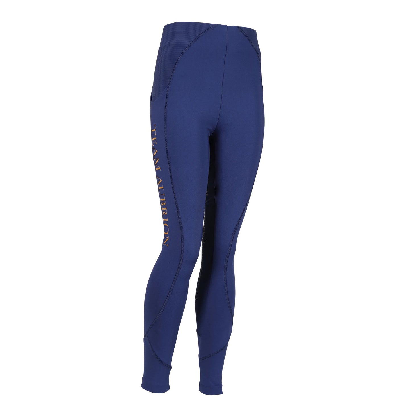 Navy - Side - Aubrion Girls Team Horse Riding Tights