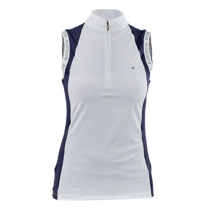 Navy - Front - Aubrion Girls Newbel Sleeveless Show Shirt