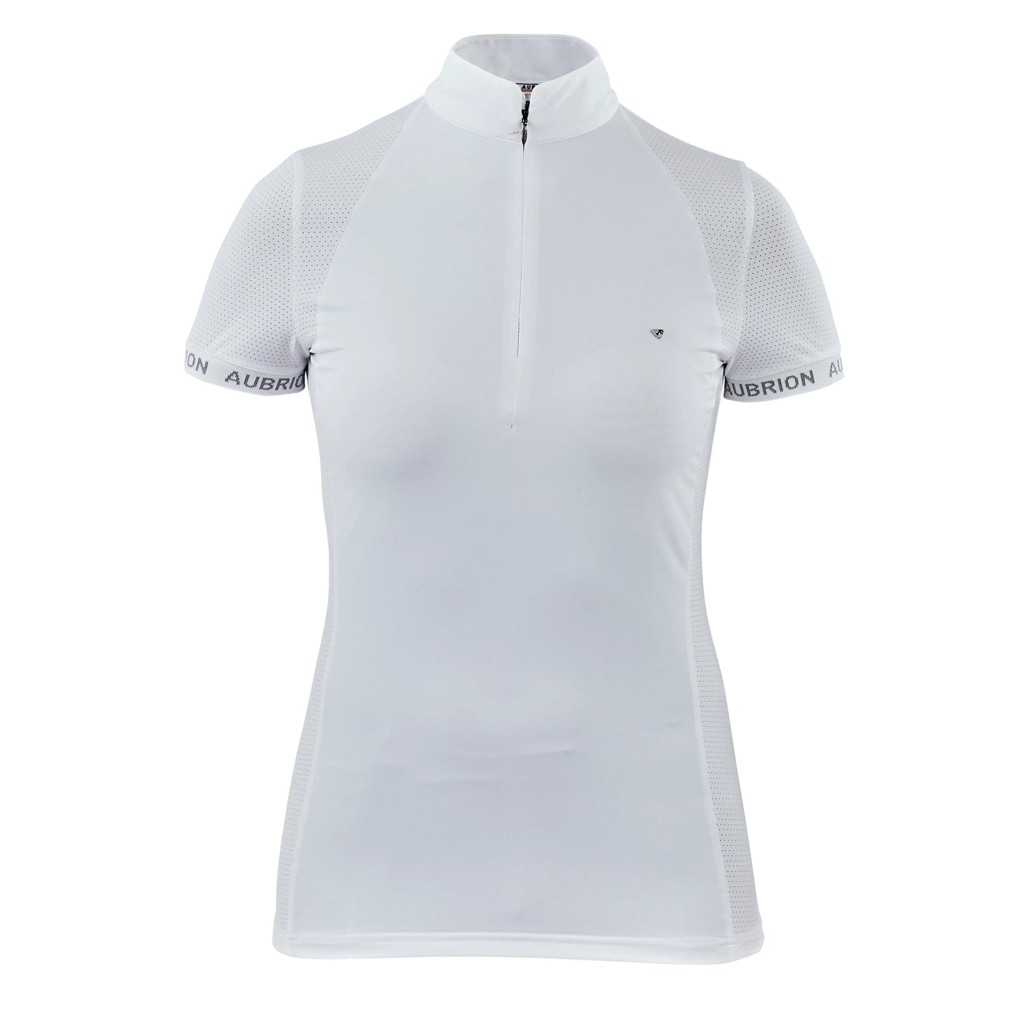 White - Front - Aubrion Girls Newbel Plain Show Shirt