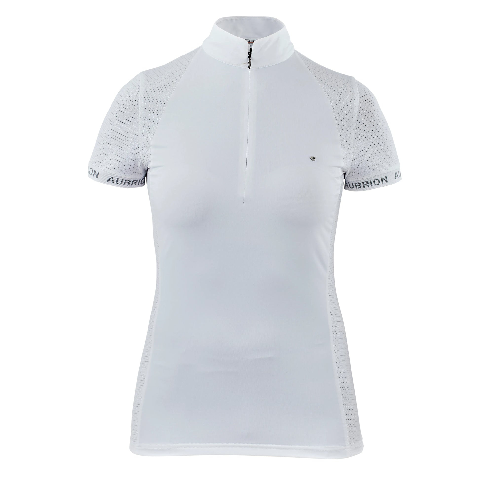 White - Front - Aubrion Girls Newbel Plain Show Shirt