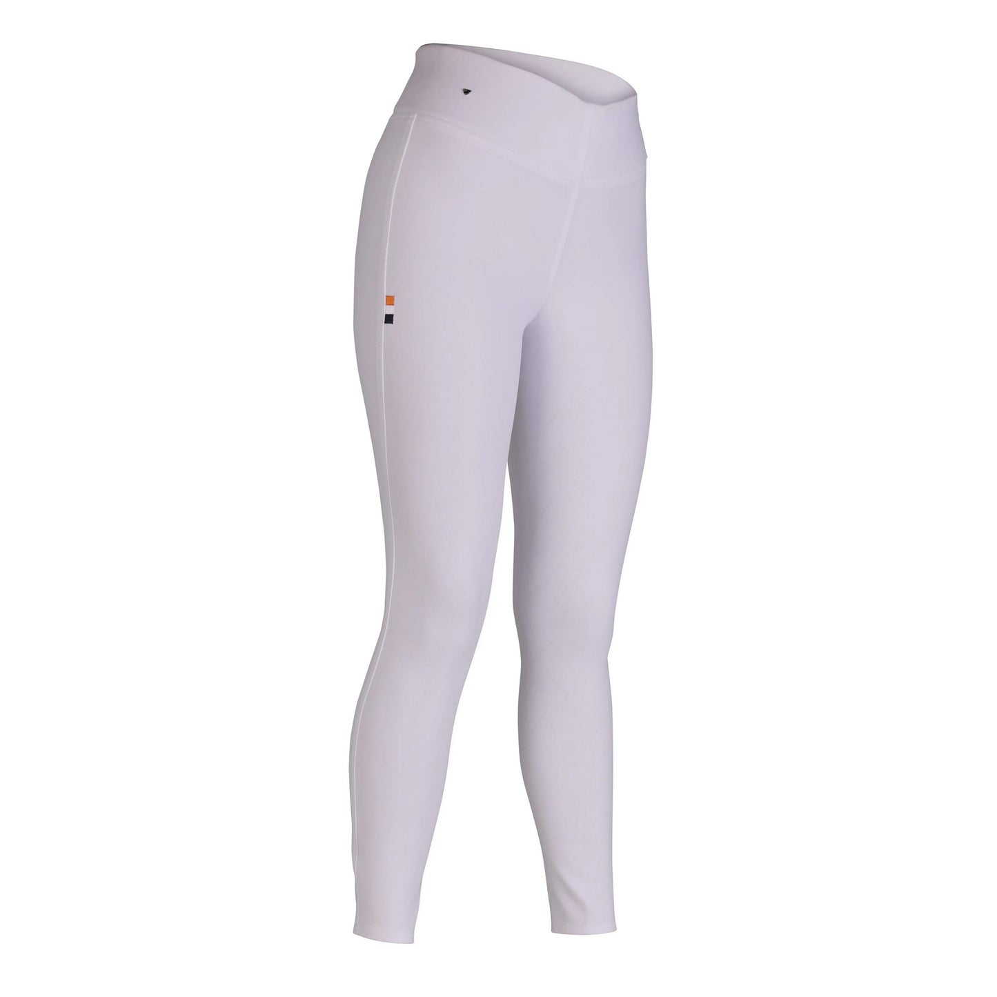 White - Front - Aubrion Womens-Ladies Optima Horse Riding Tights