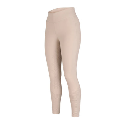Beige - Side - Aubrion Womens-Ladies Optima Air Horse Riding Tights
