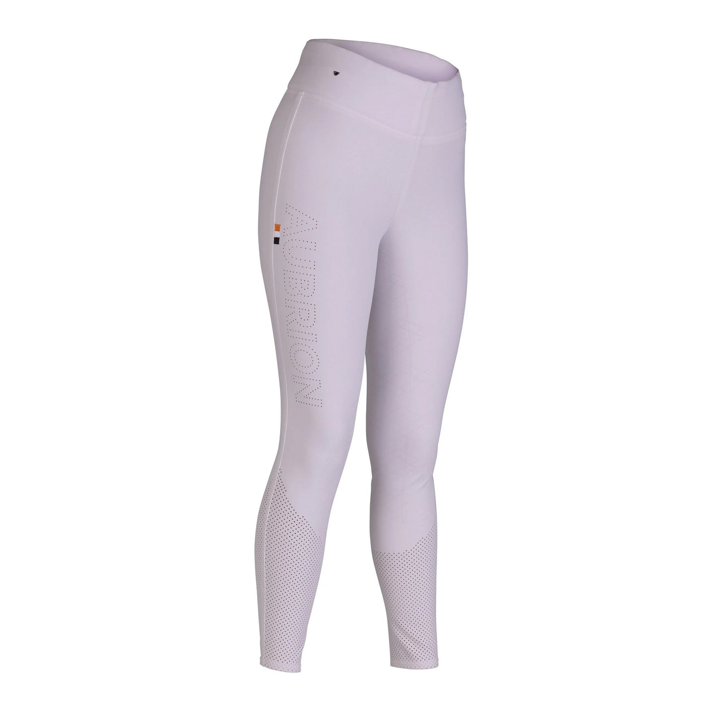 White - Front - Aubrion Womens-Ladies Optima Air Horse Riding Tights