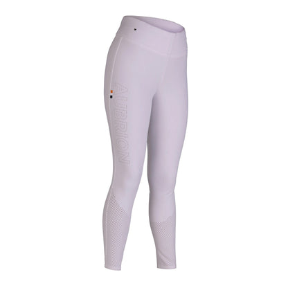 White - Front - Aubrion Womens-Ladies Optima Air Horse Riding Tights