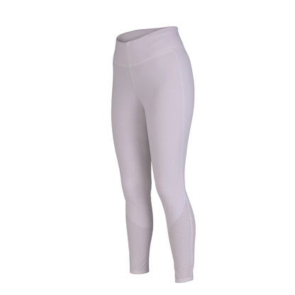 White - Side - Aubrion Womens-Ladies Optima Air Horse Riding Tights