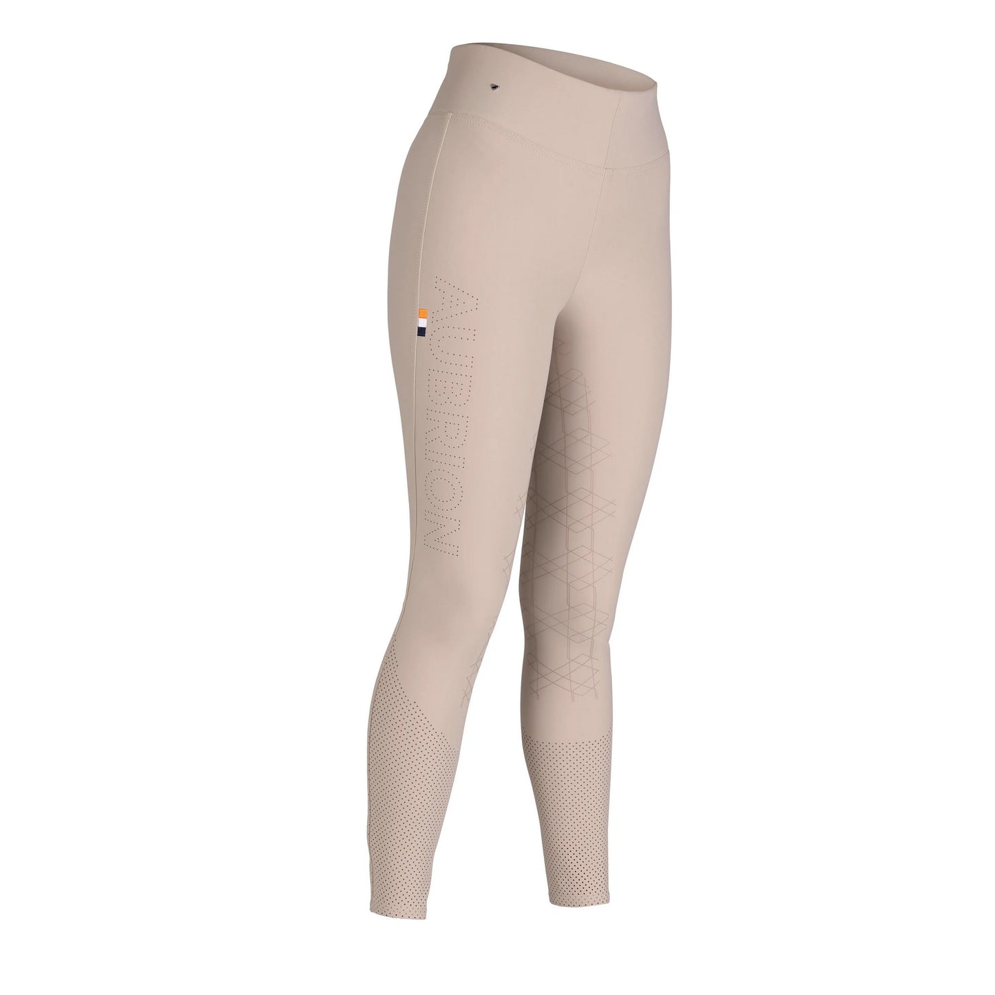 Beige - Front - Aubrion Womens-Ladies Optima Air Horse Riding Tights