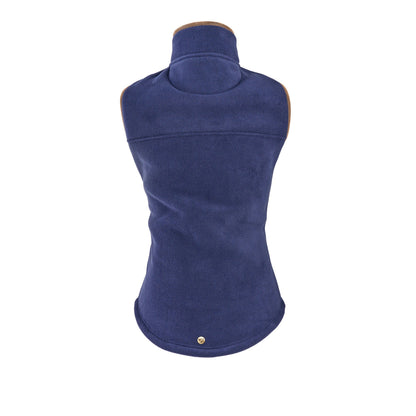 Navy - Back - Aubrion Childrens-Kids Core Logo Fleece Gilet