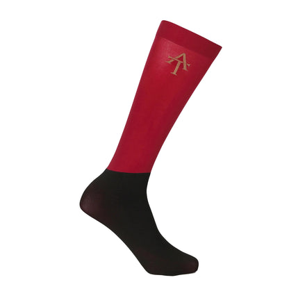 Red - Front - Aubrion Team Boot Socks