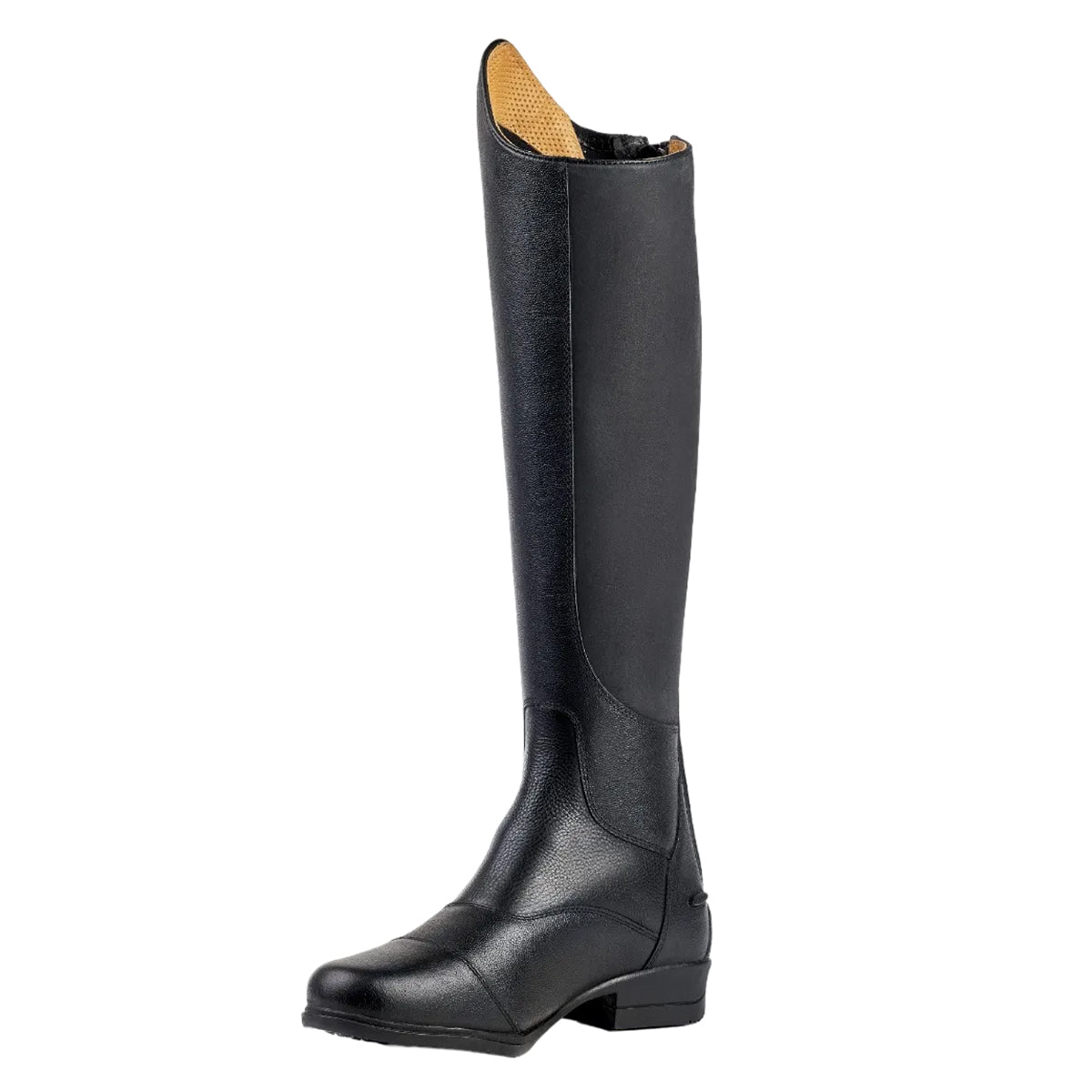 Black - Front - Moretta Childrens-Kids Carla Leather Long Riding Boots