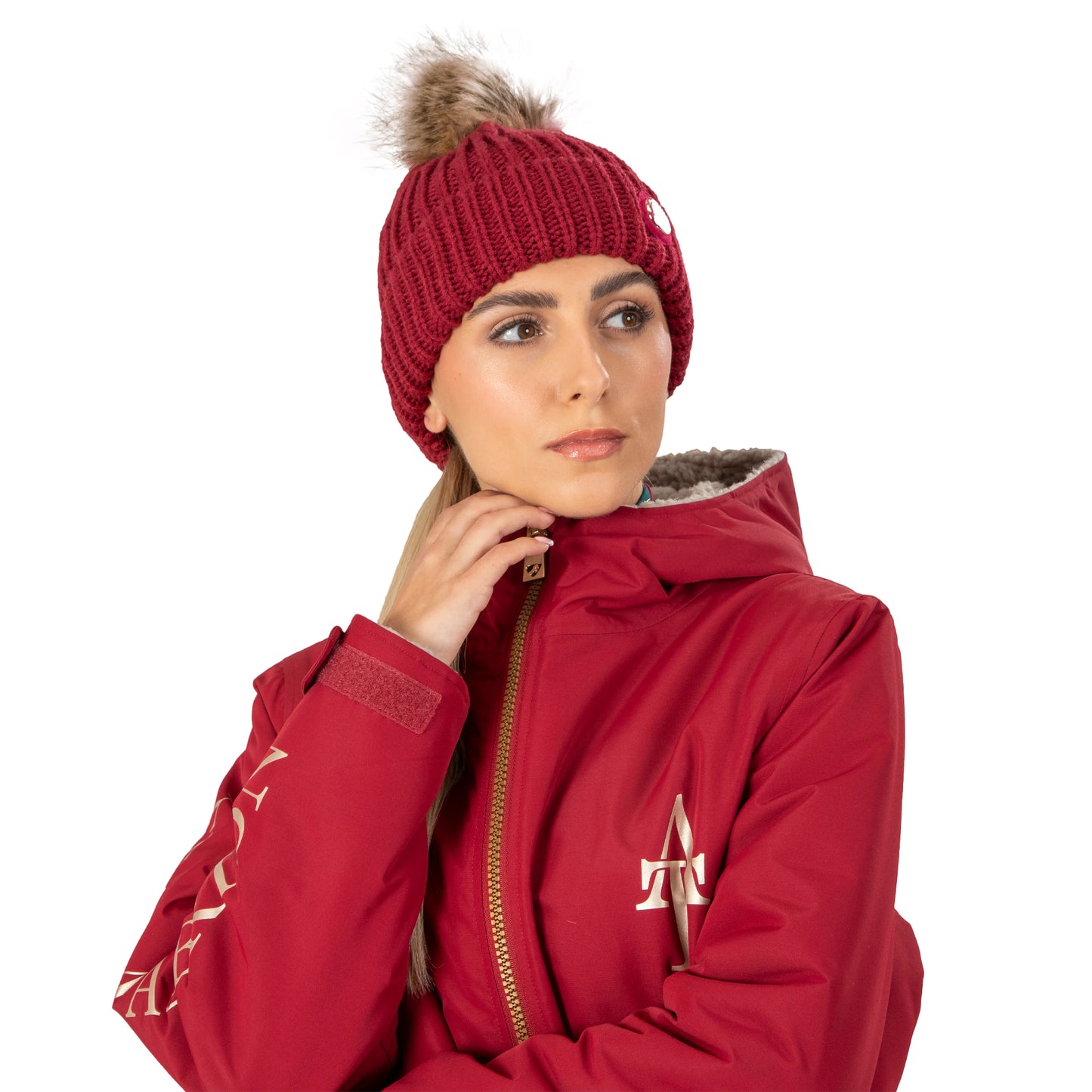 Red - Back - Aubrion Team Winter Hat