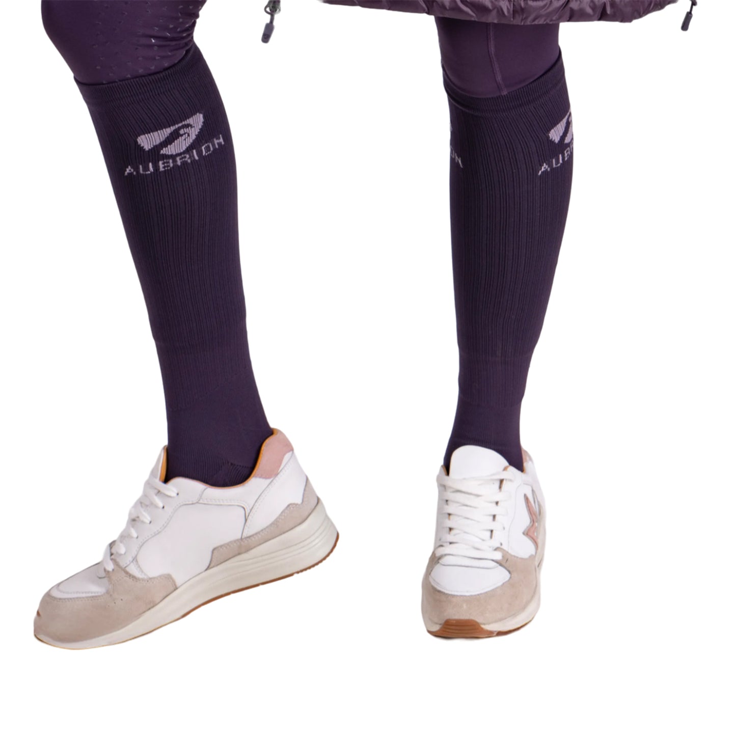 Purple - Back - Aubrion Unisex Adult Performance Winter Boot Socks
