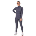 Grey - Back - Aubrion Womens-Ladies Eltar Quarter Zip Base Layer Top