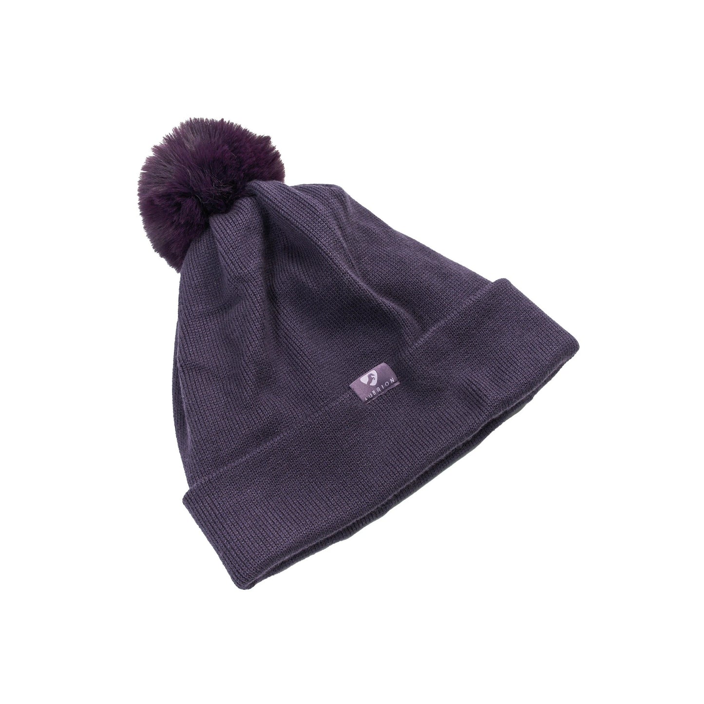 Purple - Front - Aubrion Bobble Fleece Lined Hat