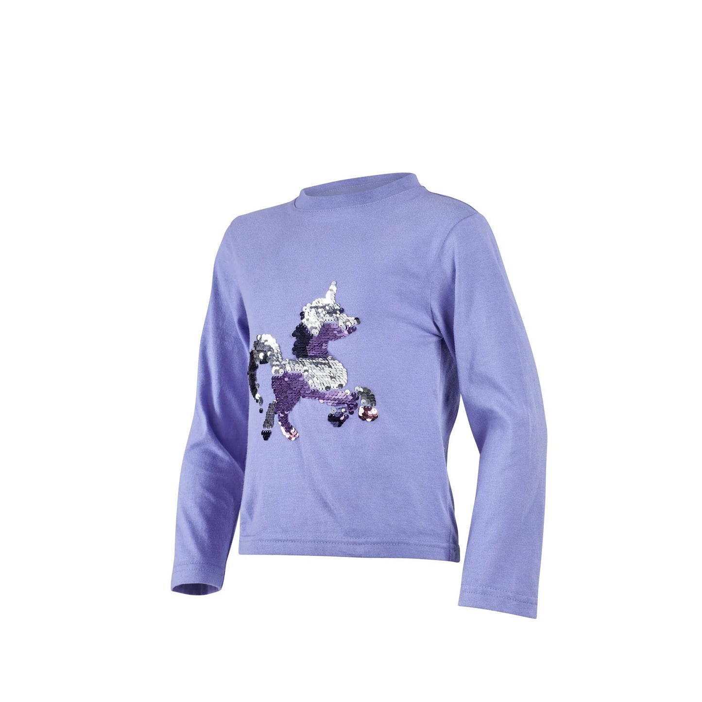 Purple - Side - Tikaboo Childrens-Kids Unicorn T-Shirt