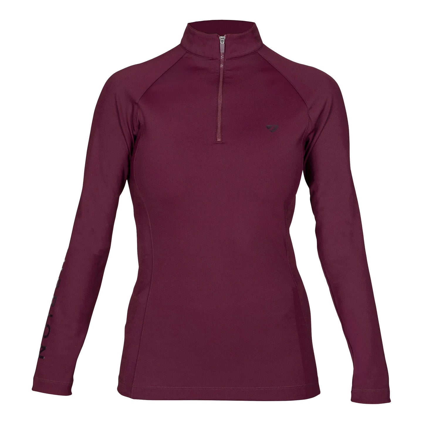 Black Cherry - Front - Aubrion Girls Eltar Base Layer Top