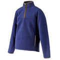 Navy - Side - Aubrion Womens-Ladies Core Half Zip Fleece Top