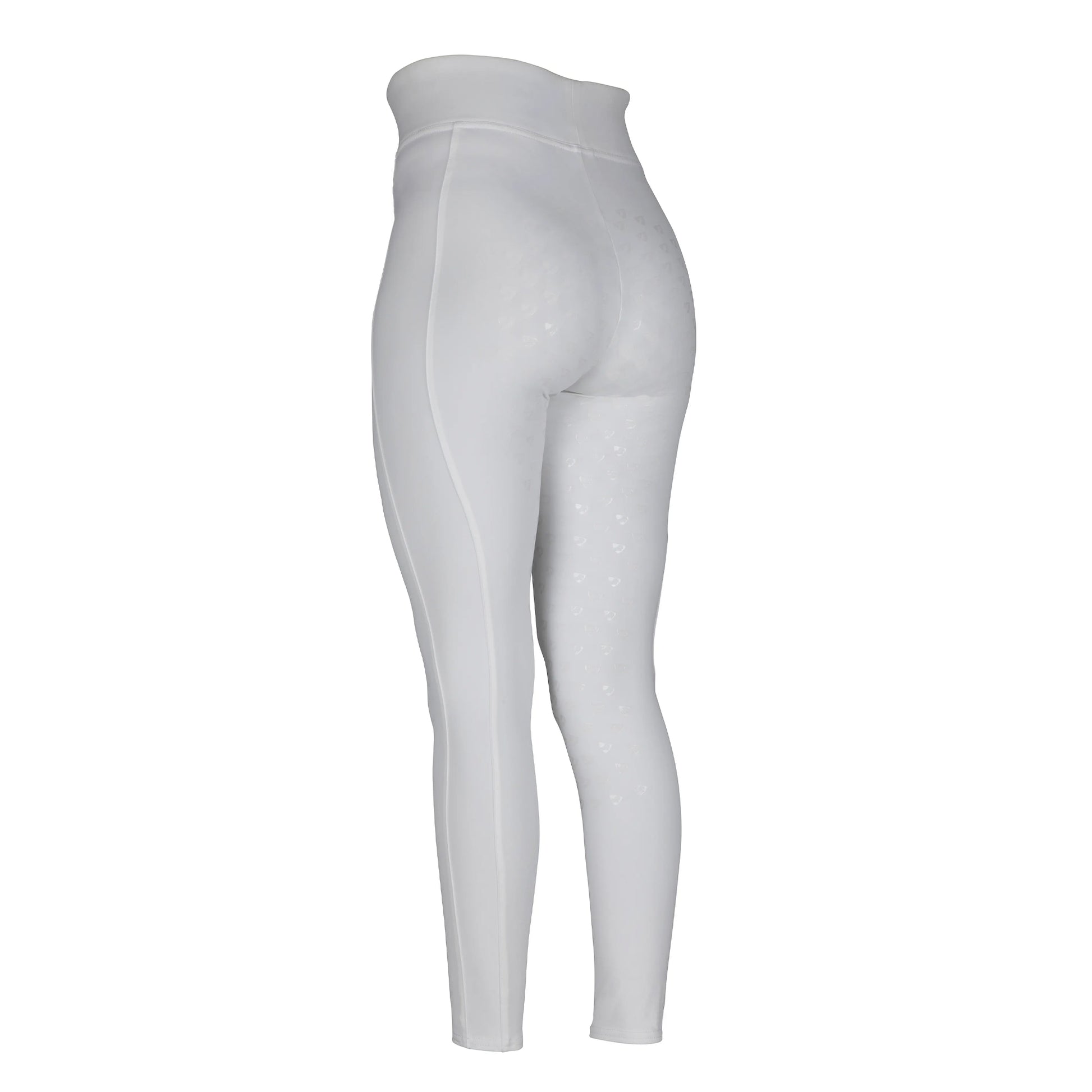 White - Back - Aubrion Womens-Ladies Eltar Horse Riding Tights
