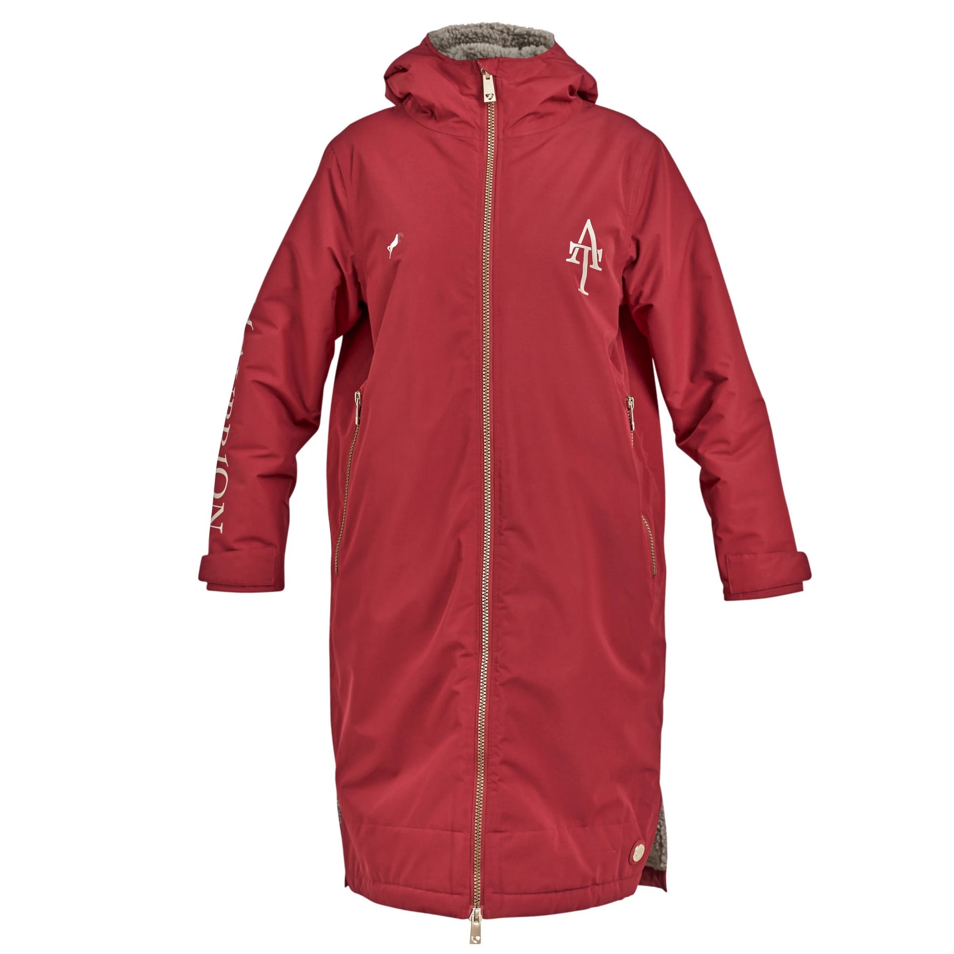 Red - Front - Aubrion Womens-Ladies Team Raincoat