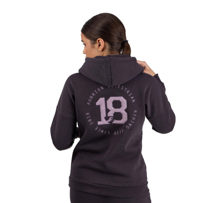Charcoal - Back - Aubrion Womens-Ladies Serene Logo Hoodie