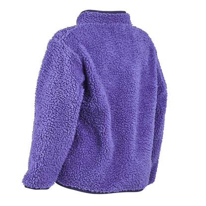 Purple - Back - Tikaboo Childrens-Kids Unicorn Fleece Jacket