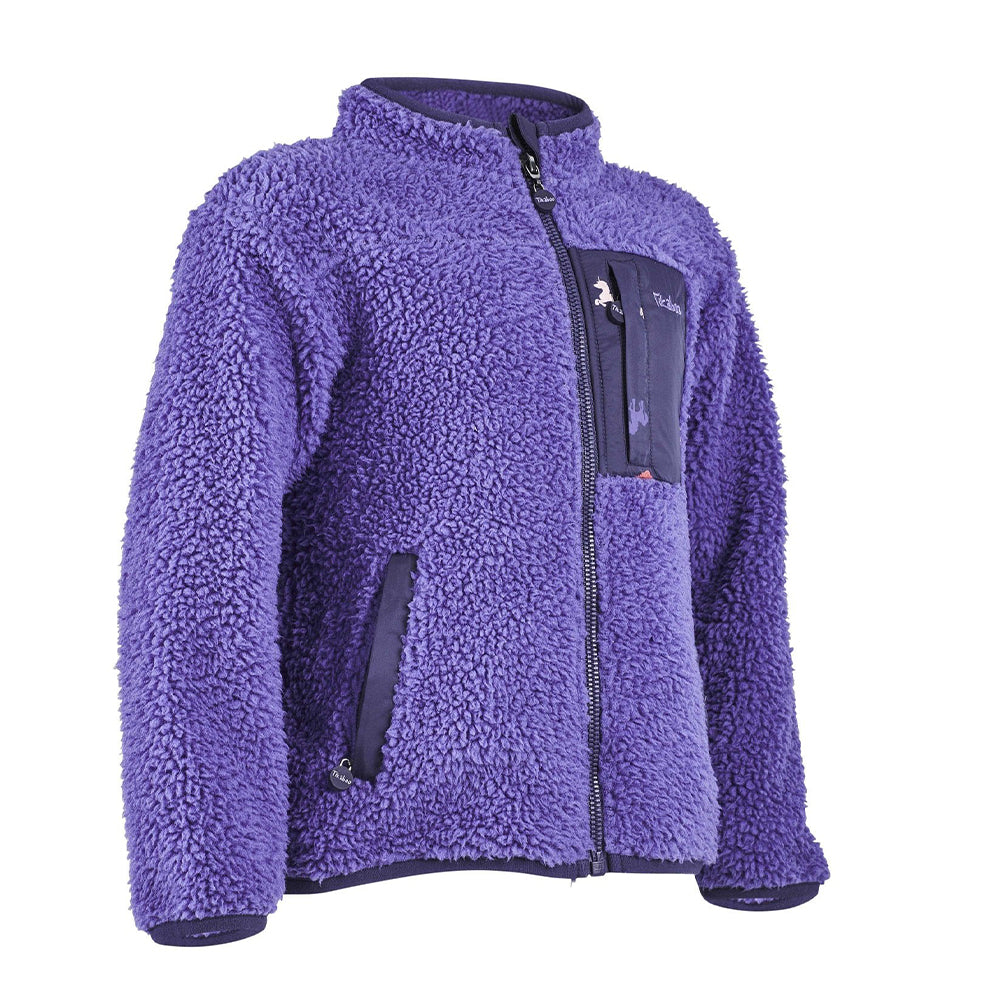 Purple - Side - Tikaboo Childrens-Kids Unicorn Fleece Jacket