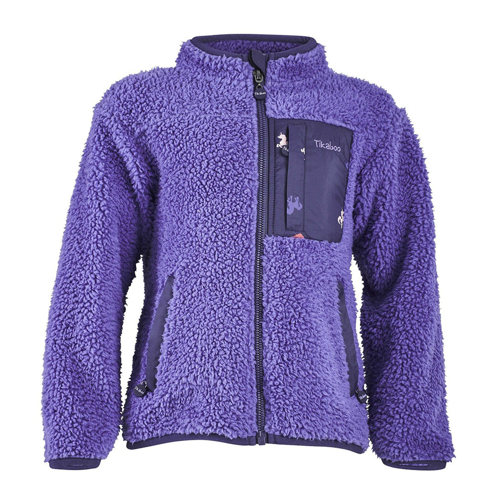 Purple - Front - Tikaboo Childrens-Kids Unicorn Fleece Jacket