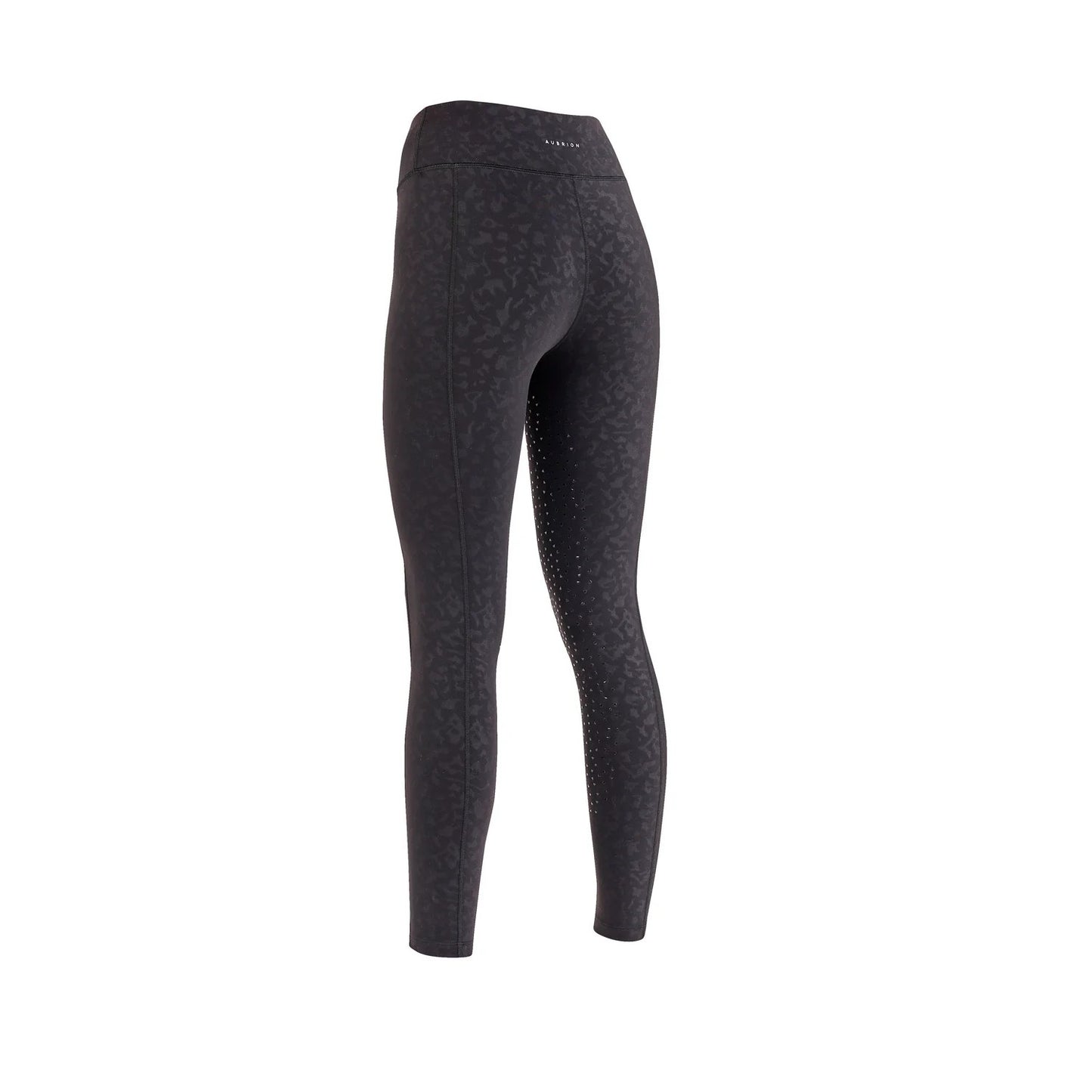 Charcoal - Lifestyle - Aubrion Womens-Ladies Non-Stop Horse Riding Tights
