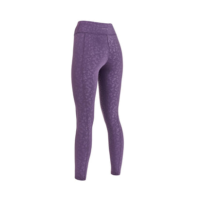 Purple - Lifestyle - Aubrion Womens-Ladies Non-Stop Horse Riding Tights