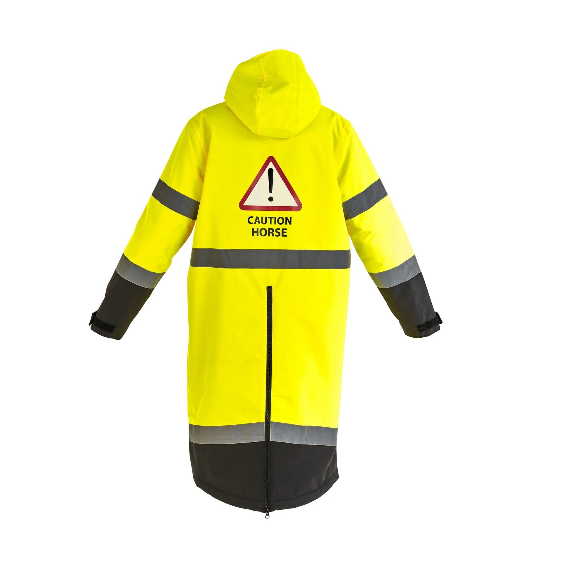 Yellow - Back - Equi-Flector Childrens-Kids All Weather Raincoat
